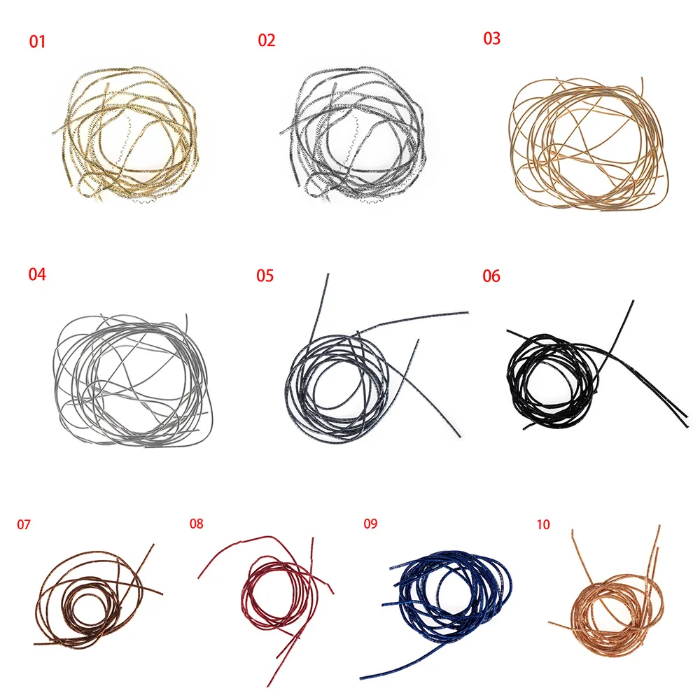 Filo da ricamo fai-da-te Filo di lingotti francesi, Filo d\'argento dorato fatto a mano, Seta brillante rotonda, Punto croce a mano, Accessori per