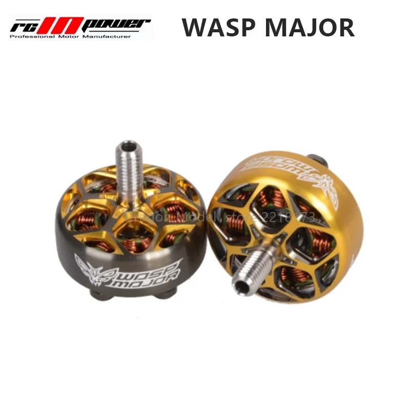 

RCINPOWER WASP MAJOR 1860KV 2020kv 2420KV 6S Brushless Motor 22.6mm Doameter 6.5mm 22.6-6.5 Length for RC FPV Racing Drones