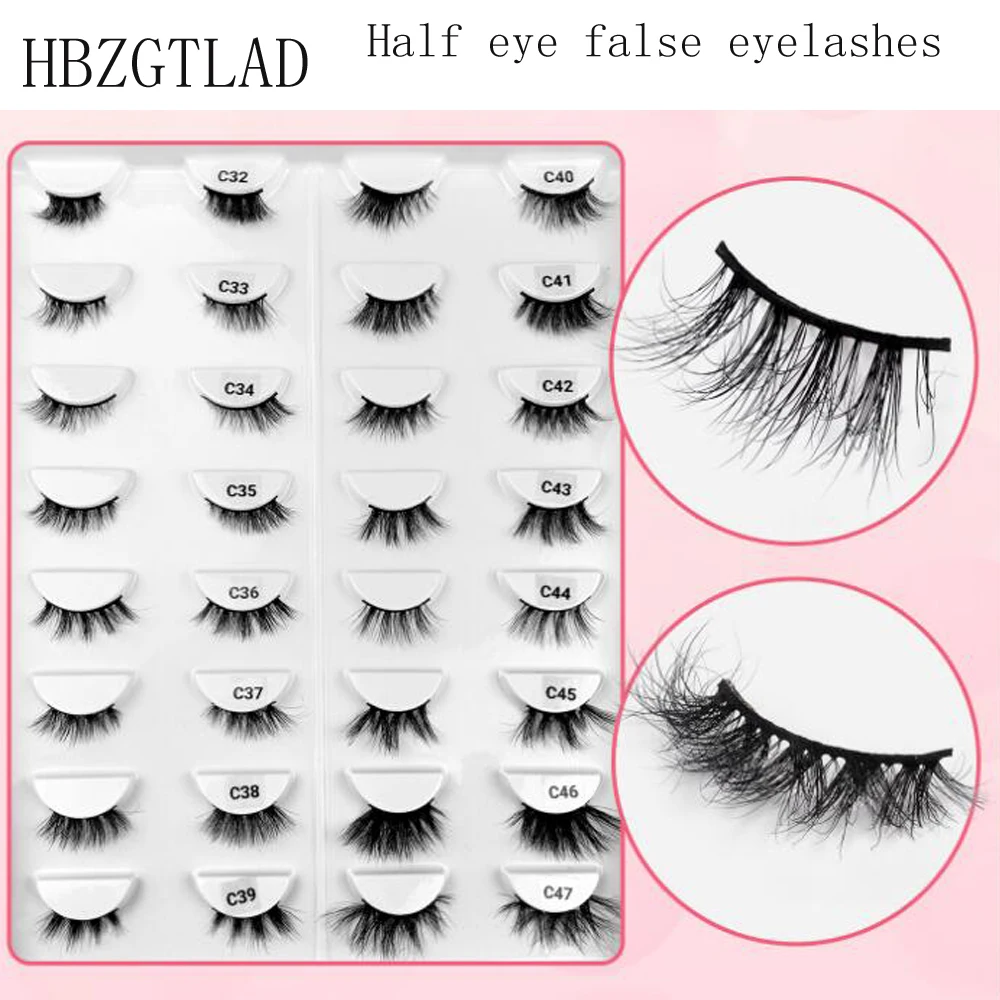 NEW Half eye false eyelashes Fluffy Lashes 3d Mink Lashes short Thick Natural False Eyelashes Lashes Makeup Mink Eyelashes