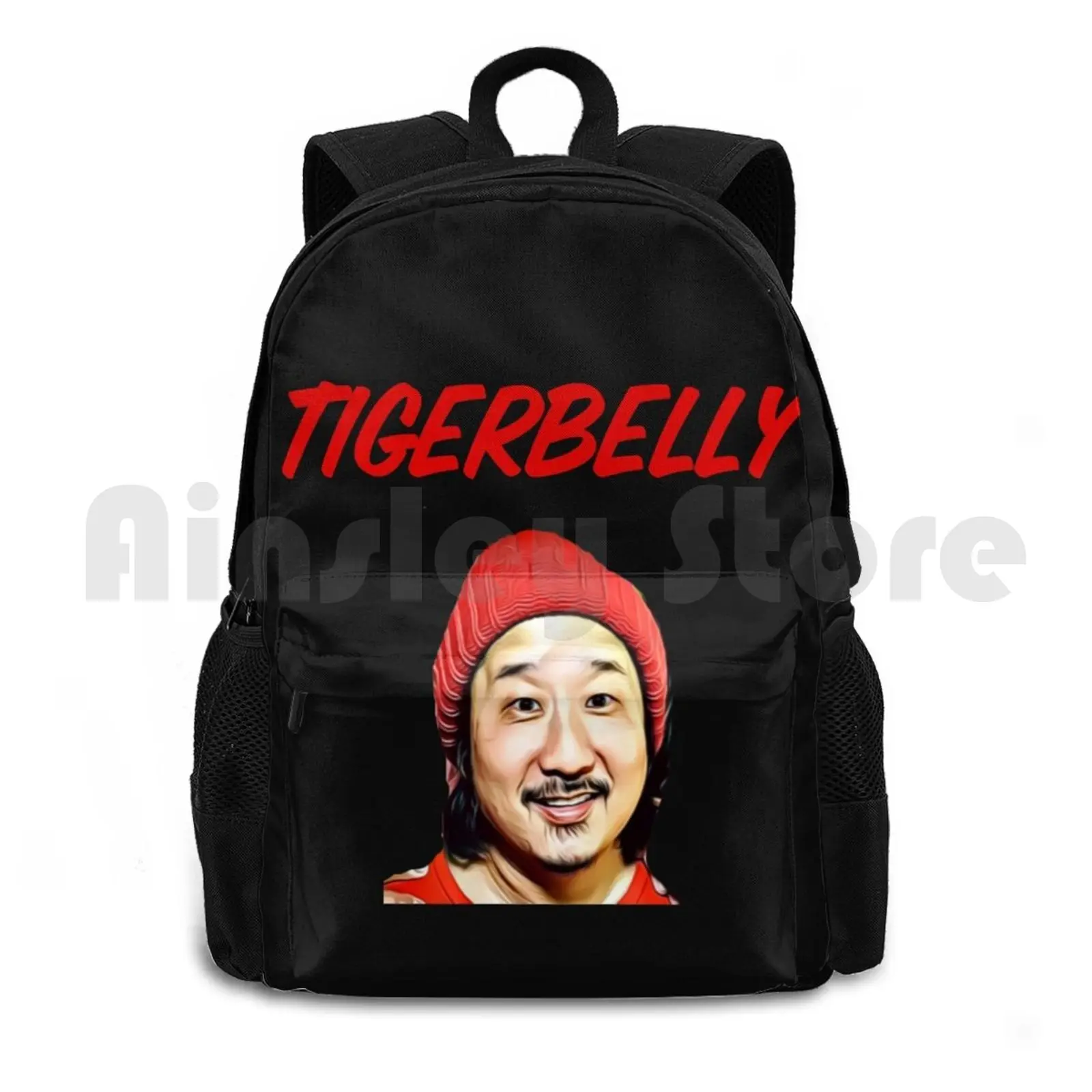 Tigerbelly-Bobby Lee-Art Outdoor Hiking Backpack Waterproof Camping Travel Bobby Lee Tigerbelly Tiger Belly Radio Podcast Tv