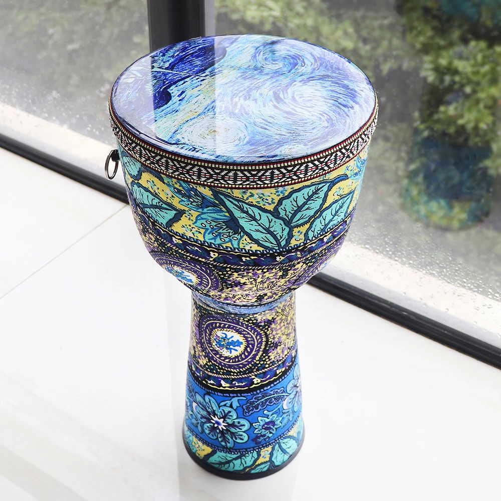 4 Inch / 6 Inch / 8.5 Inch Professional African Djembe Drum Colorful Wood Good Sound Traditional Musical Instrument