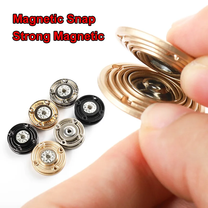 5 Pcs 23/25mm Magnetic Snaps Purse handbag Clasp  Quality Metal Button DIY Bag Craft