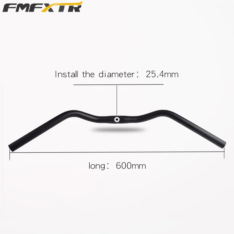 Bicycle Retro Vintage Bent Handlebar City Bike Fixed Gear Handlebar 25.4/31.8mm Bike Riser Handlebar Bike Parts 540/600/640MM
