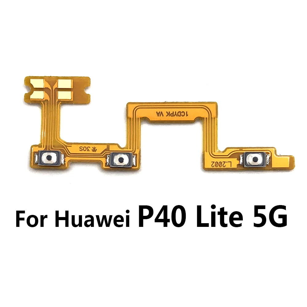 Power Volume Flex For Huawei Y9S Y6P Y8S Y8P Y7P Y6S P40 Lite 5G / P40 Lite E Power On Off Key Button Ribbon Cable Parts