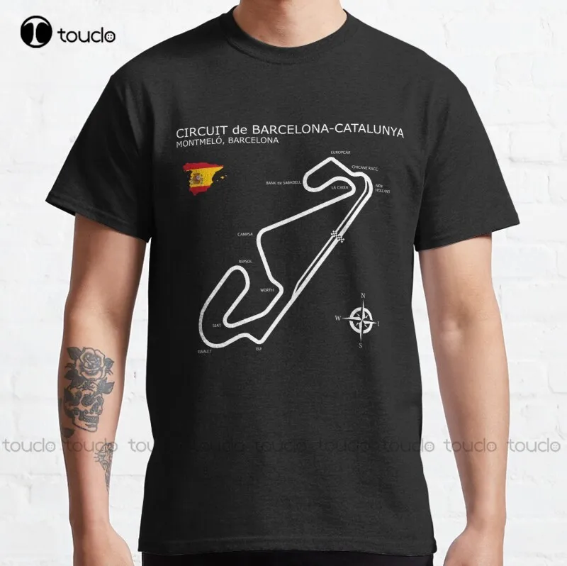 Neue Circuit De Barcelona Catalunya Autos Motor Sport Klassische T-Shirt Baumwolle T Shirt S-5Xl