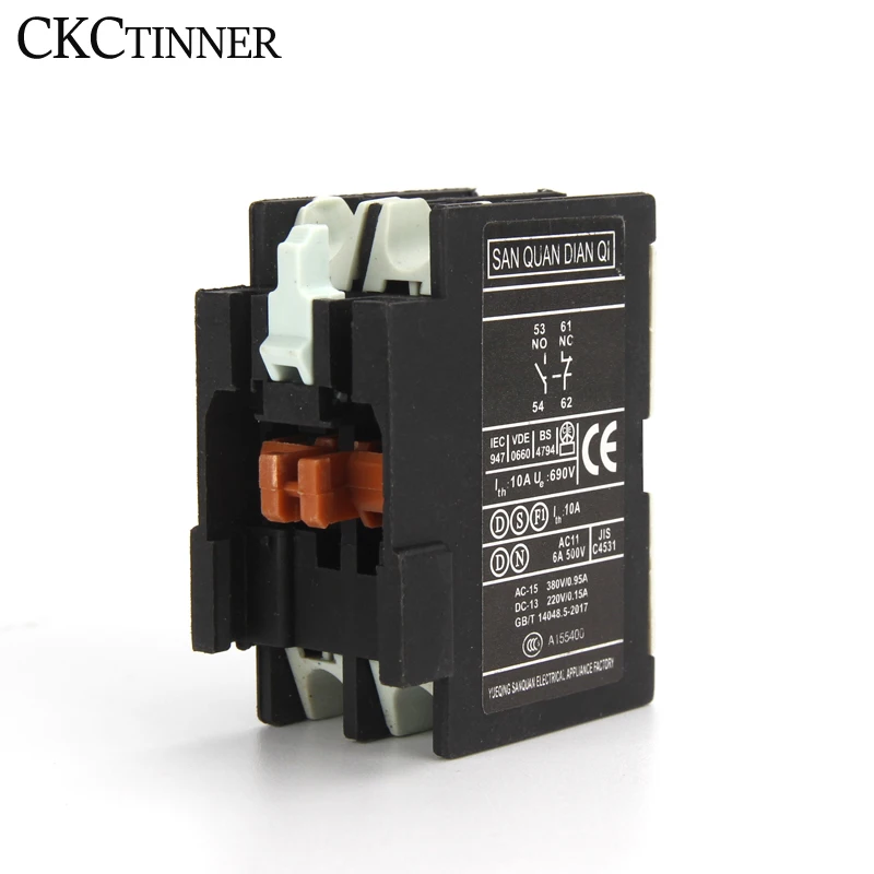 Auxiliary Contact for CJX2 LC1-D AC Contactor LA1-DN22 LA1-DN11 F4-02 F4-11  F4-22 F4-11 F4-31 Contactor block 4 Poles 2NO+2NC