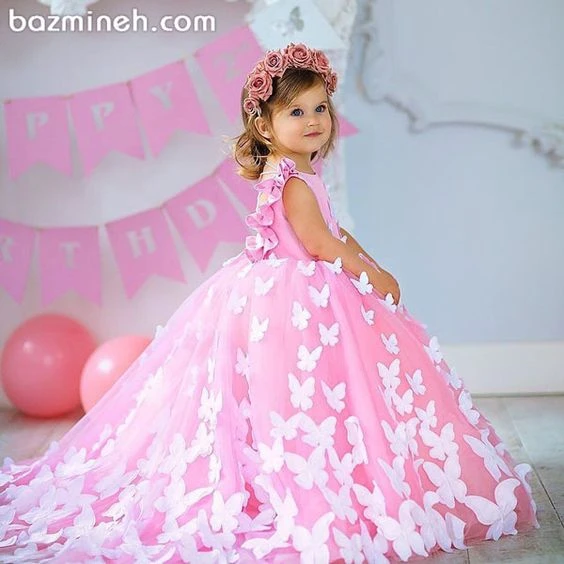 Baby Ball Gown Dress Birthday Party | Butterflies Birthday Dresses - Lovely  Baby - Aliexpress