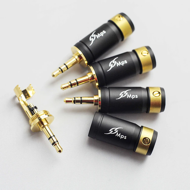 1pcs Taiwan MPS Eagle-4G/4S/6C Falcon 2.55mm/3.55mm Stegodon gold-plated 3.5mm headphone plug hifi audio recording plug