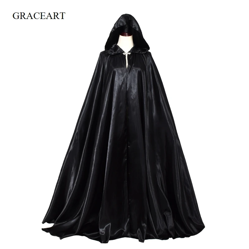 Adult Elf Witch Cloak Carnival Halloween Death Vampires Hood And Capes Costumes For Women Men