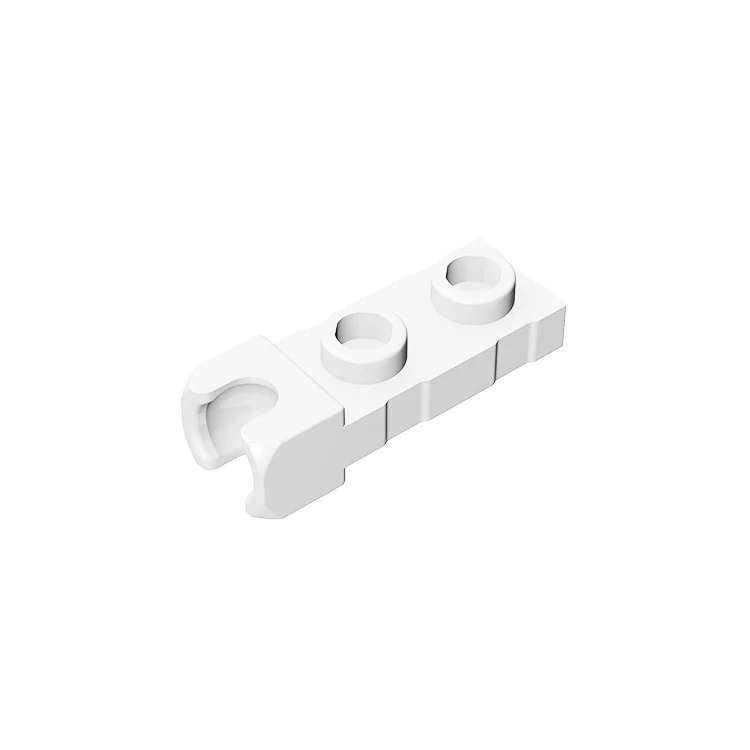 Pièces de briques compatibles MOC 14418, plaque modifiée 1x2 avec petite prise boule de remorquage à l\'extrémité, bloc de construction, jouet pour