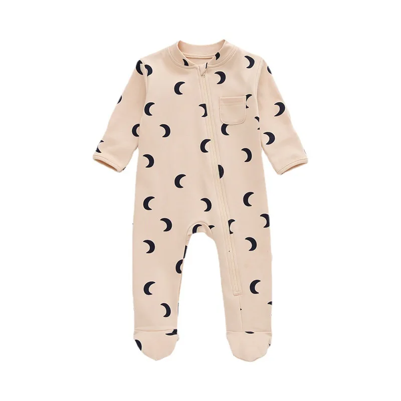 IYEAL Spring Unisex Newborn Baby Clothes Print Baby Rompers Cotton Long Sleeve New Born Baby Romper Infant Clothing 0-18 Months