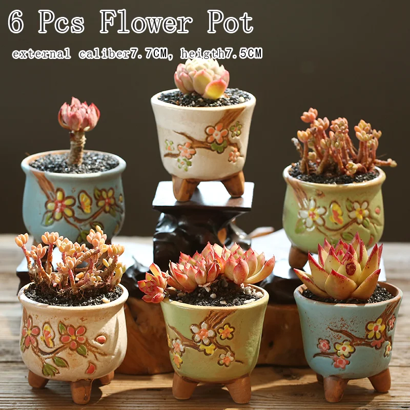 Flower Pot Succulent Pots Cactus Pots Planter Garden Pot Plant Ceramic Pot Outdoor Garden Decoration