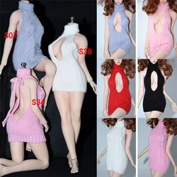 1/6 Scale Woman Open Chest Sweater Tops Vest Clothes for 12 '' phicen UD Female Action Figures Body Accessories Doll Model Toys