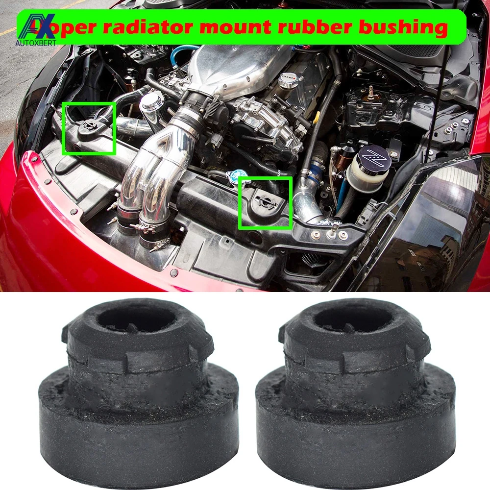 2szt Do INFINITI Q45 G35 G37 FX45 M45 M35 EX37 Fx50 QX50 QX60 QX70 Q60 Q50 Q70L Q40 Gumowy wspornik tulei mocowania chłodnicy