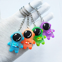1PCS   New cute yu cartoon doll aviator keychain creative color spaceman male and female couple bag pendant