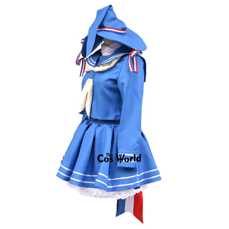 Wadanohara And The Great Blue Sea Sailor Suit School Uniform Tops Skirt Outfit Games Anime Cosplay Costume image 3