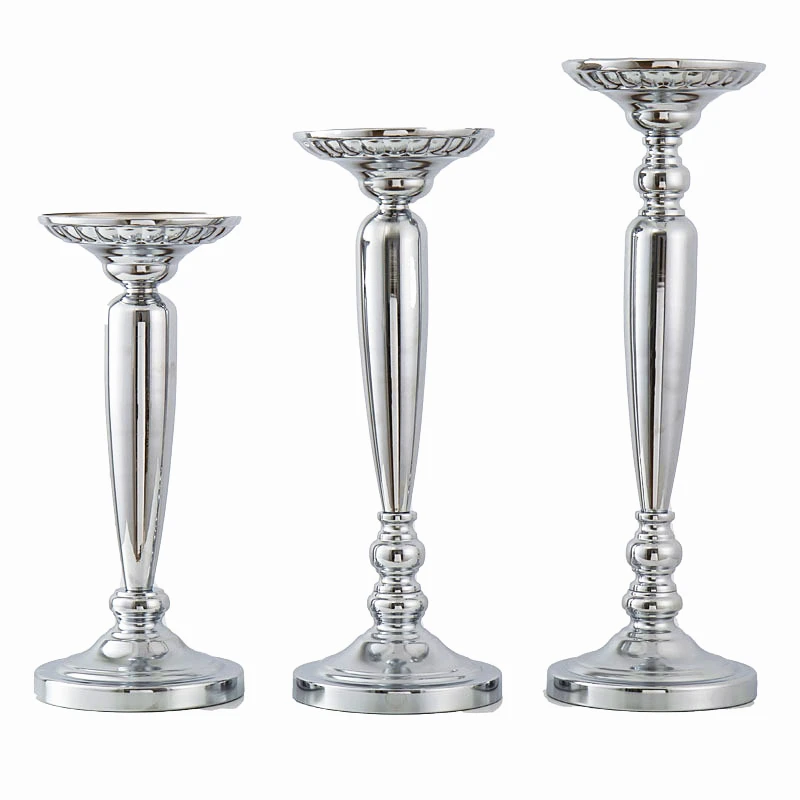 Imagem -03 - Imuwen-classic Metal Candle Holders Mesa de Casamento Estrada Levar Evento Party Centerpiece Flower Vase Rack Decoração para Casa 10 Pcs