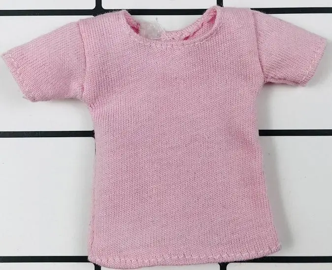 1PCS Blyth Kleidung Weiß/Rosa/Rot/Grau/Schwarz Kurzes klassisches T-Shirt für Momoko, Obistu, Licca, FR 1/6 Puppe – Detail 11