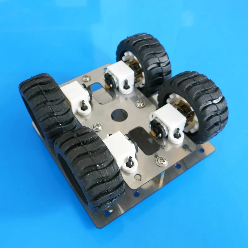 Piattaforma telaio auto 4WD Robot 90*90mm con motoriduttore 4x N20 modello di serbatoio veicolo intelligente fai da te