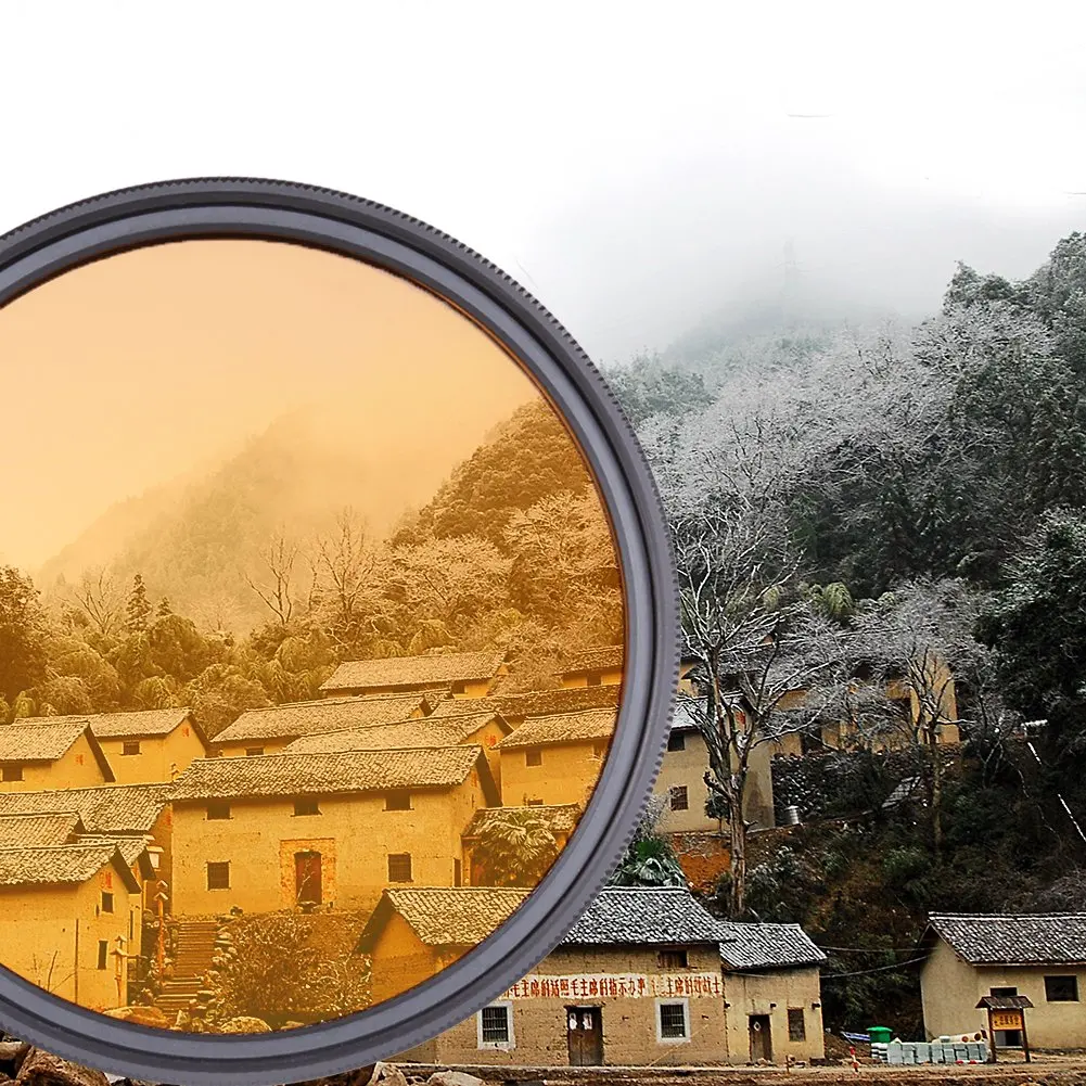 Color FLD naranja rojo amarillo verde azul filtro 30MM 37MM 40,5 MM 46MM 49MM 52MM 55 58MM 62MM 67MM 72MM 77MM 82MM para cámara DSLR S