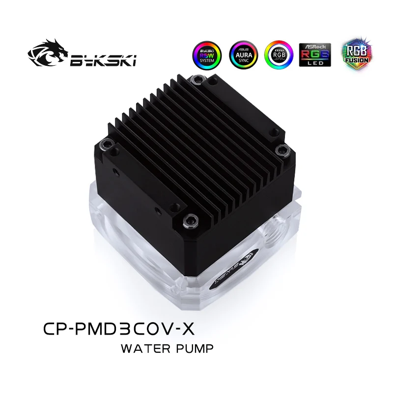 Bykski CP-PMD3COV-X DDC Pump DC12V 15W high-Lift 6 Meters 600L/H Maxmum Speed Max 5000rpm RGB/A-RGB PC water cooling