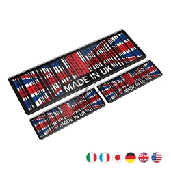 3D Union Jack Sticker Made In France Japan USA UK Italy Germany Motorcycle Tank Pad Decal Universal for MOTO Car Tail Stickers