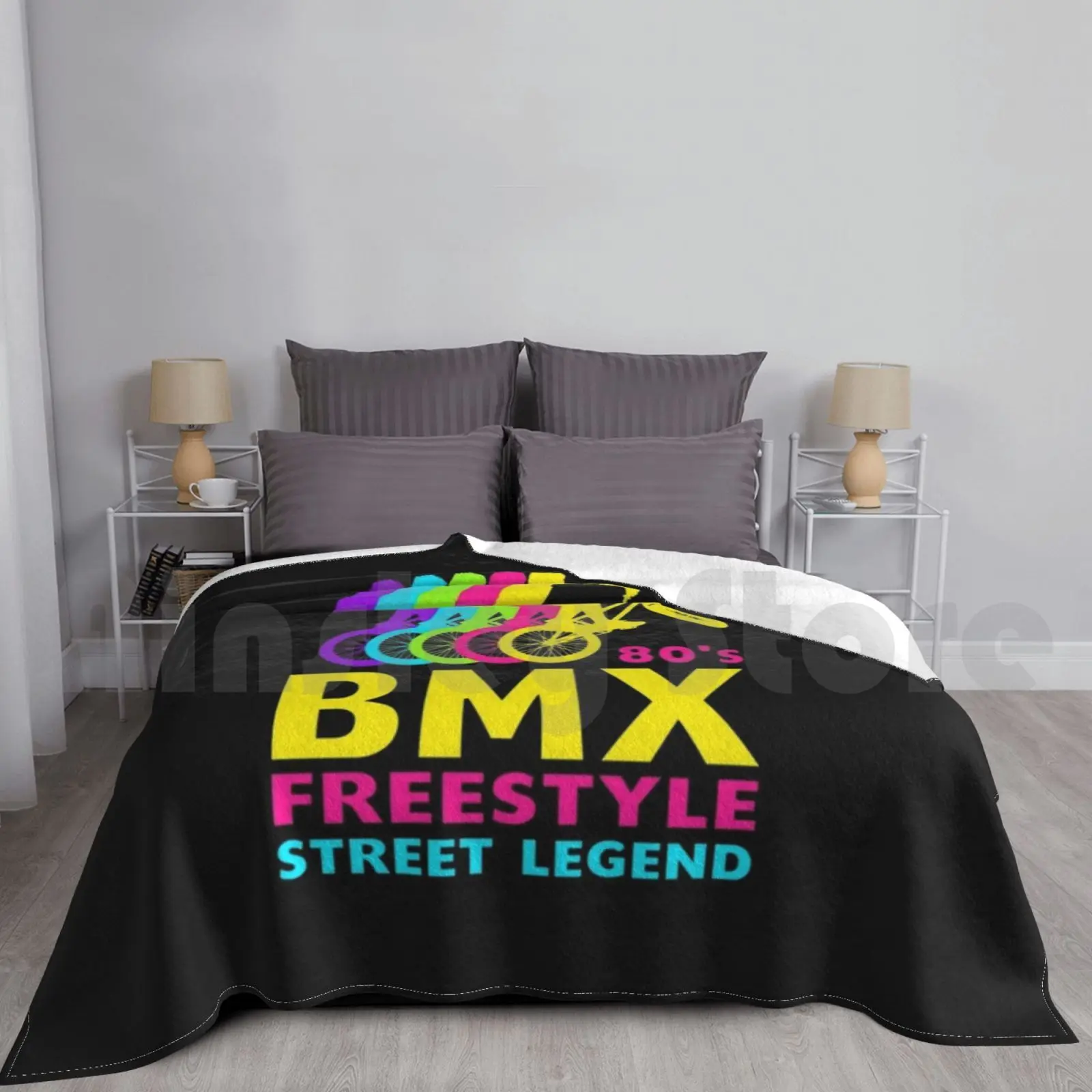 

Bmx 80's Freestyle Street Legend Ретро Винтаж 1980's Bmx Велосипедное одеяло для дивана-кровати Путешествия Bmx 1982 Велосипед