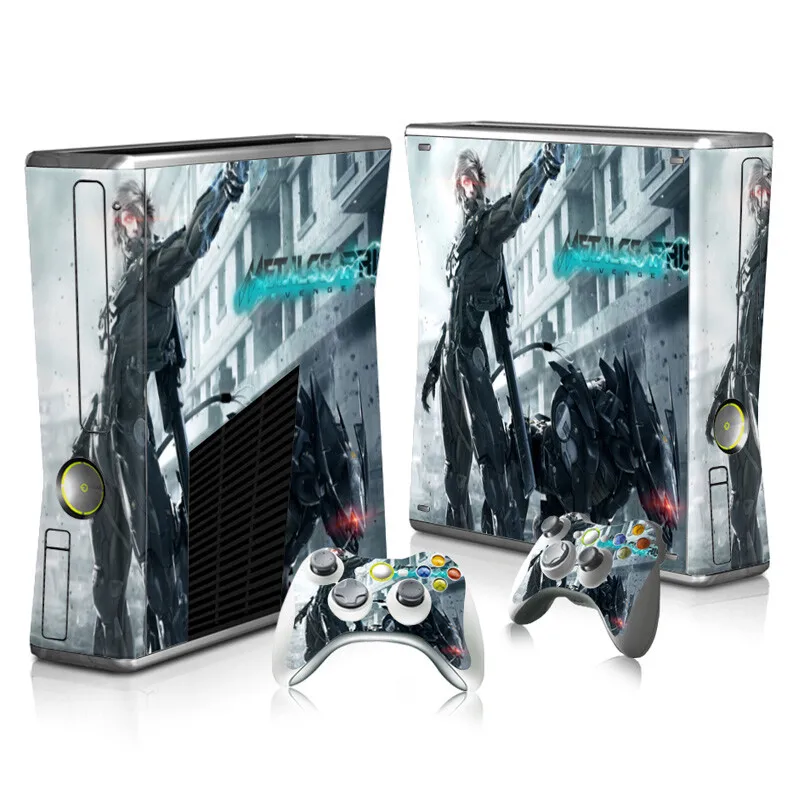 المعادن والعتاد الصلبة الجلد ملصق مائي غطاء ل Xbox 360 سليم وحدة التحكم حامي جلد فينيل ملصق تحكم