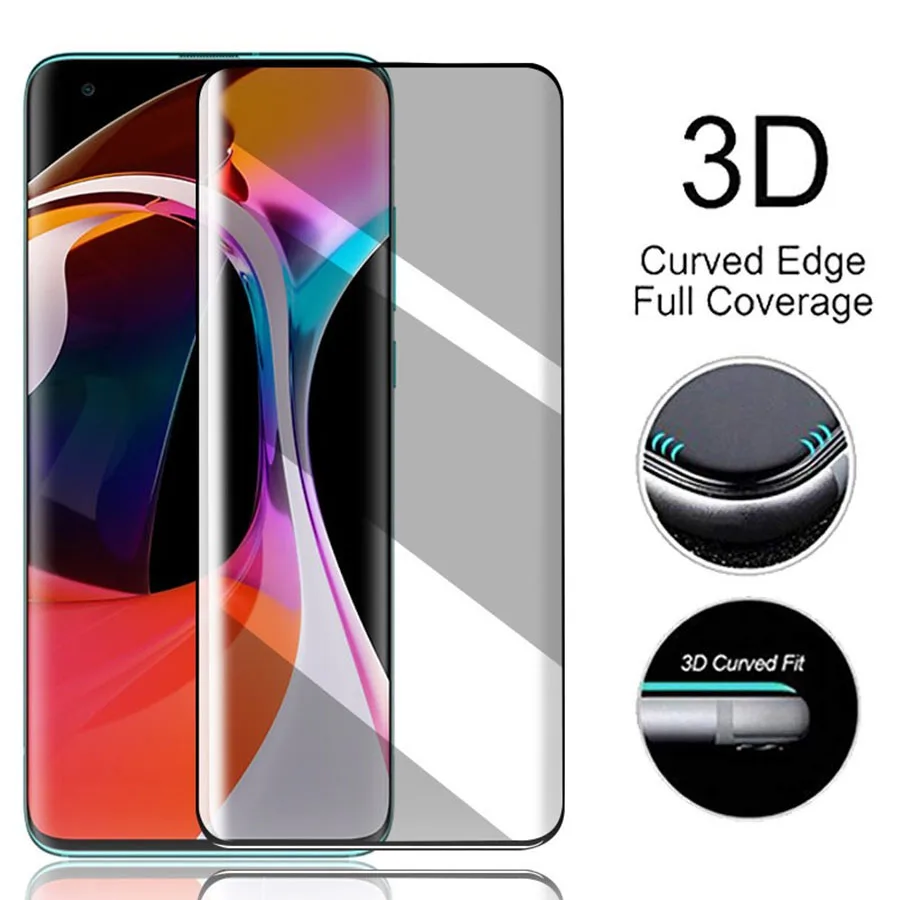 

3D Curved Privacy Anti Spy Tempered Glass For Xiaomi Mi Note 10 10 Pro Screen Protector Film For Xiaomi Redmi Note 9S 8T 7 8 Pro