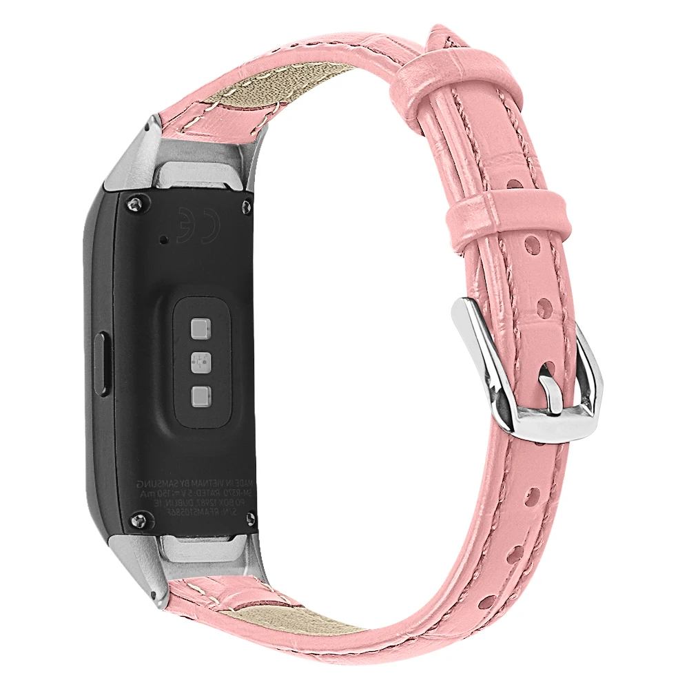 الجلود مربط الساعة حزام لسامسونج غالاكسي صالح SM-R370 سوار ساعة ذكية سوار معصمه الأزياء استبدال حزام كوريا