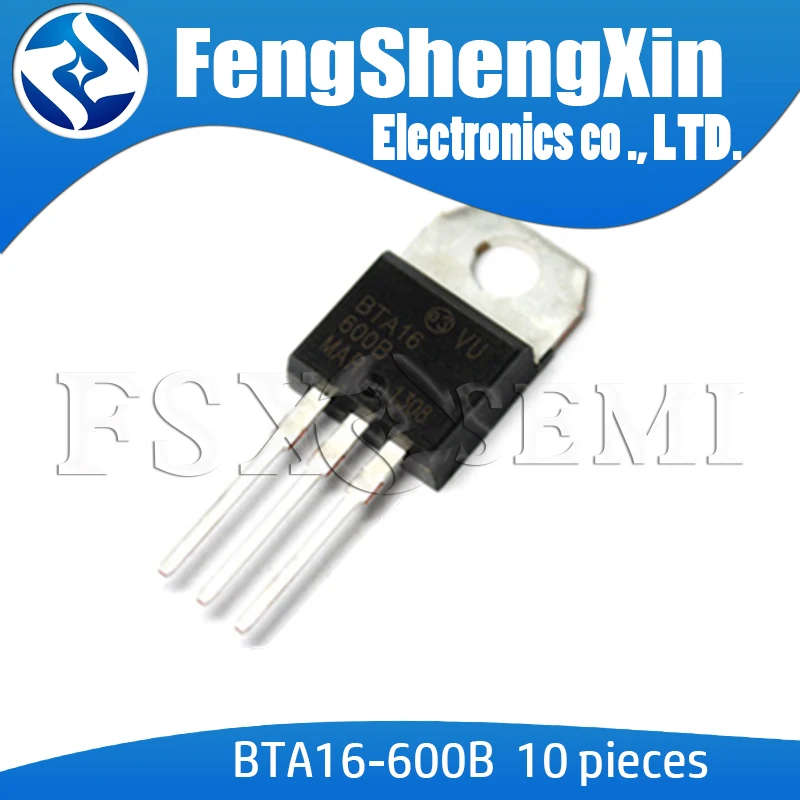 10pcs BTA16-600B TO-220 BTA16-600 TO220 BTA10-600B BTA12-600B BTA20-600B BTA24-600B BTA10-600 BTA12-600 BTA140-600 BTA140-800