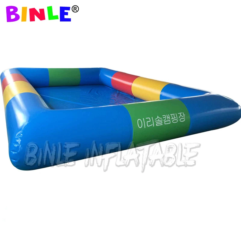 8x5x0.6m colorful backyard large air Inflatable Swimming Pool for adults or children Inflatable Water Pools for Slides