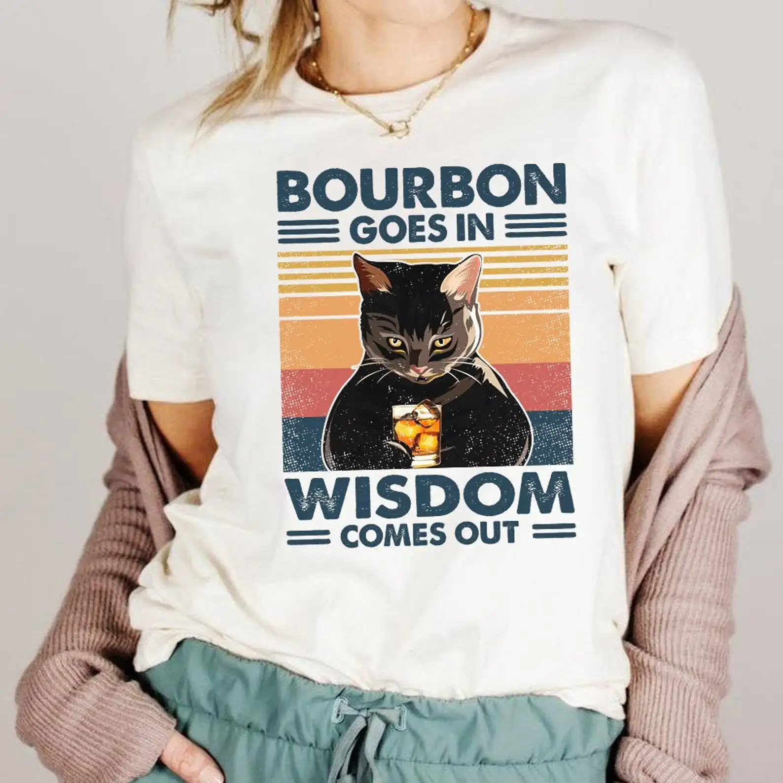 Bourbon Print Tops Women T-shirt Short Sleeved Women  Casual Ladies Basic O-collar T-shirt Girl,Drop Ship