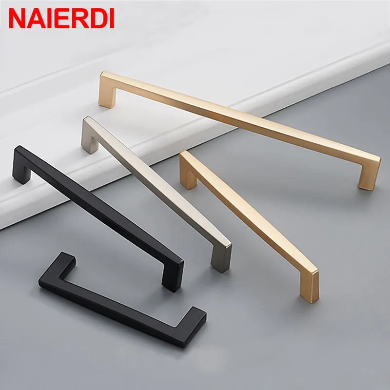 NAIERDI Pearl Gold Cabinet Knobs Kitchen Door Handles Zinc Alloy Drawer Cupboard Door Handle Cabinet Handles Furniture Hardware