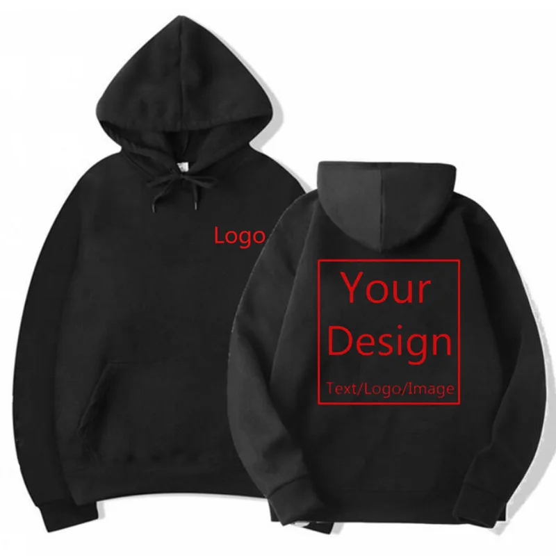 Custom Hoodies Logo Mens Hoodie for Men Women Spring Autumn Personalized Custom Cotton Casual Long Sleeve Sweatshirt