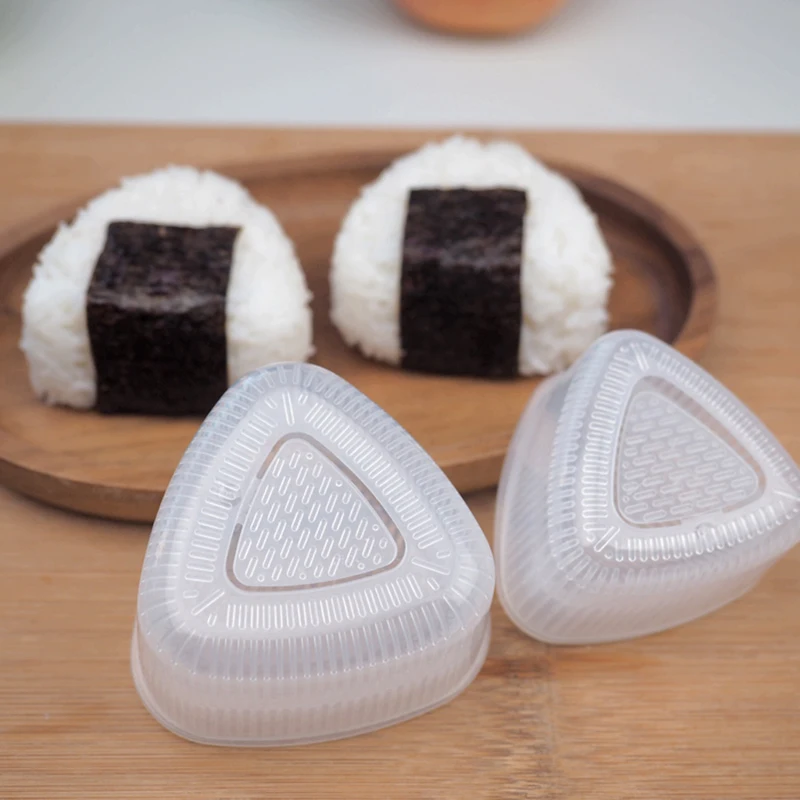 4 sztuk/zestaw DIY forma do Sushi Onigiri kulka ryżu żywności naciśnij trójkątne do robienia Sushi Mold Sushi Kit japoński kuchnia akcesoria Bento