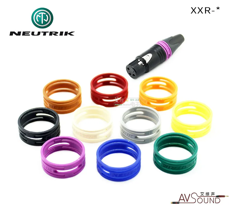 1pcs/10pcs XXR NEUTRIK For NEUTRIK NC3FXX/NC3MXX XLR Plug Color Ring Multi-color Roll-proof Ring Marking Ring 10 colors