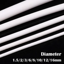 5M/1M Diameter 1.5mm 2mm 3mm 6mm 8mm 10mm 12mm 16mm Waterproof Weatherstrip Solid Silicone Rubber Cord White Seal O Ring Cord