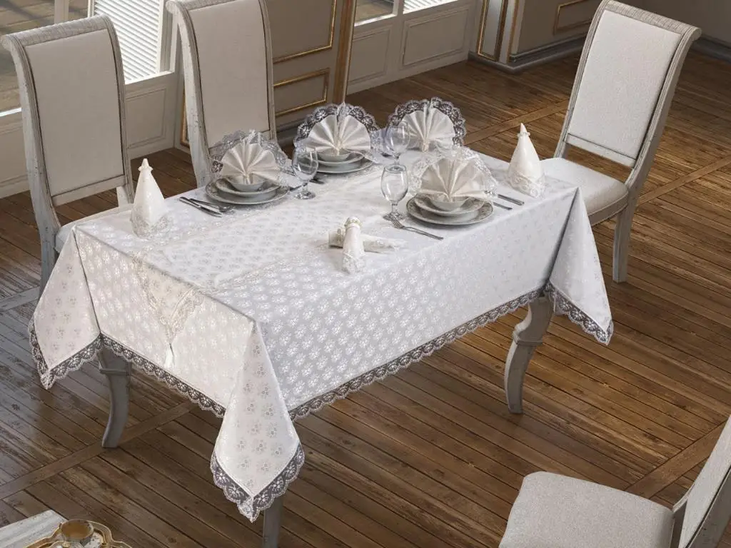 Kdk Carefree Table Cloth Daisy Cream