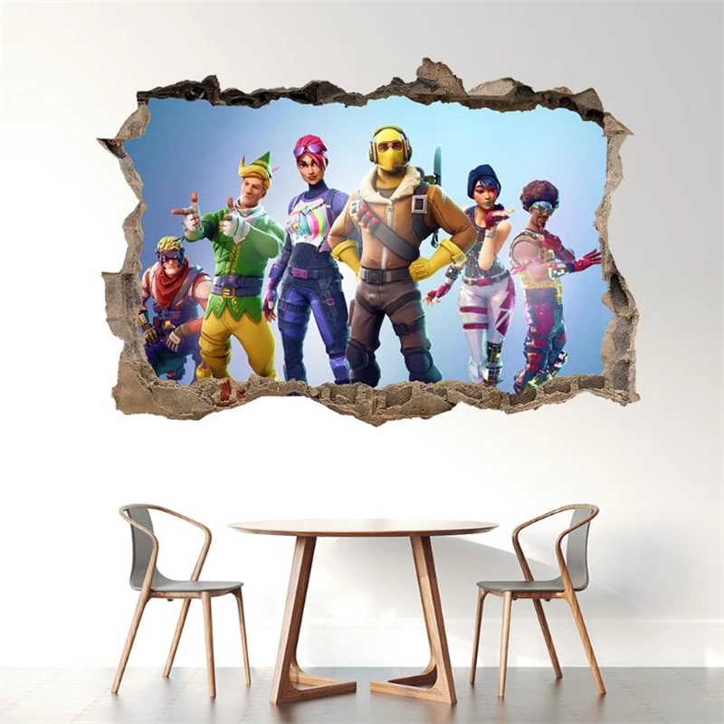 3D Gioco di Tiro Autoadesivi Della Parete Regali Per Bambini, Gioco Poster Wall Stickers per le Camere Dei Bambini di Arte murale