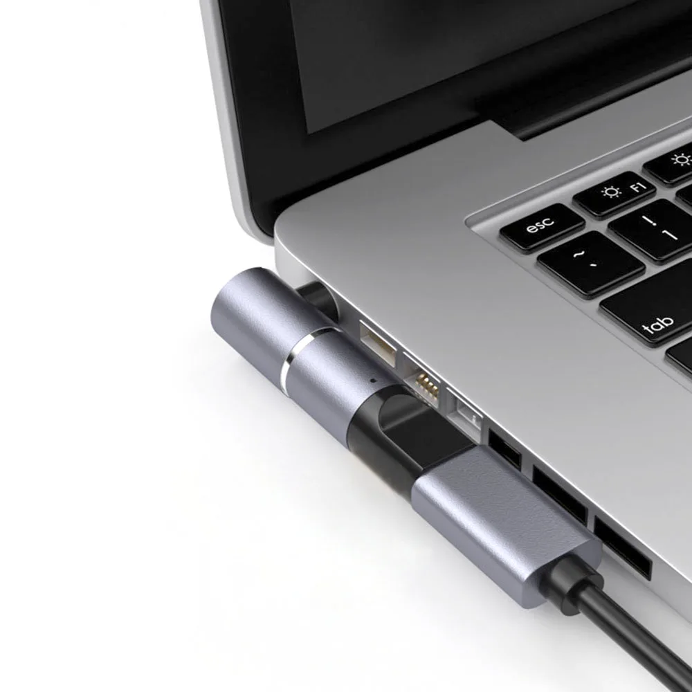 100 واط المغناطيسي موصل كابل USB نوع C إلى تيار مستمر كابل الطاقة سلك لينوفو HP ديل ماك بوك أجهزة الكمبيوتر المحمولة دفتر USB C شحن سريع