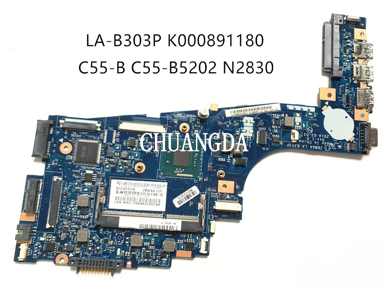 

K000891180 For toshiba satellite C55 C55-B C55-B5202 Laptop motherboard 15.6 inch ddr3 SR1W4 N2830