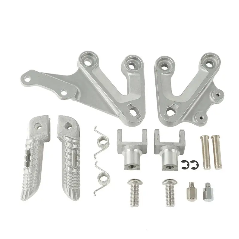 Motorcycle Aluminum Front Foot Pegs Footrest Bracket Set For Suzuki GSXR 1000 2003-2004