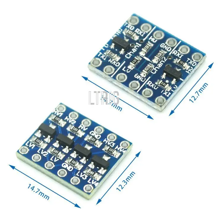 LTRIG-módulo convertidor de nivel, personalizado, 5V-3V, IIC, UART, SPI, 2 y 4 canales, forArduino via, 1 ud.