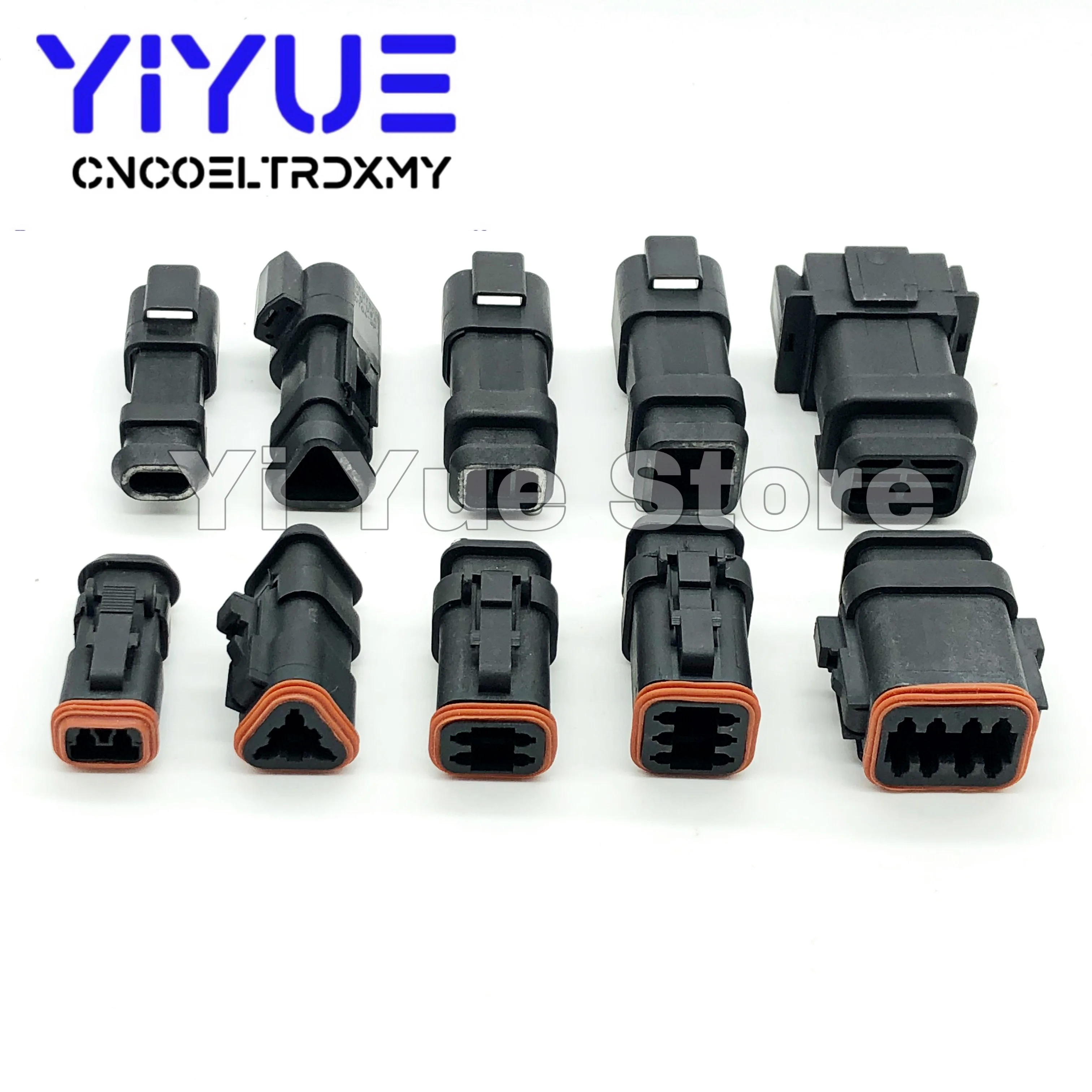 Deutsch DT E008 2-8P DT06-2/3/4/6/8-E008 DT04-2/3/4/6/8-E008  Waterproof Connector Automotive Sealed Plug with pins