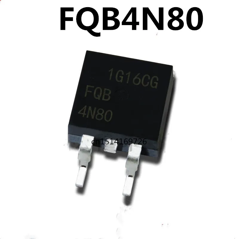 Original new 5pcs/ 4N80 FQB4N80 3.9A/800V TO-263