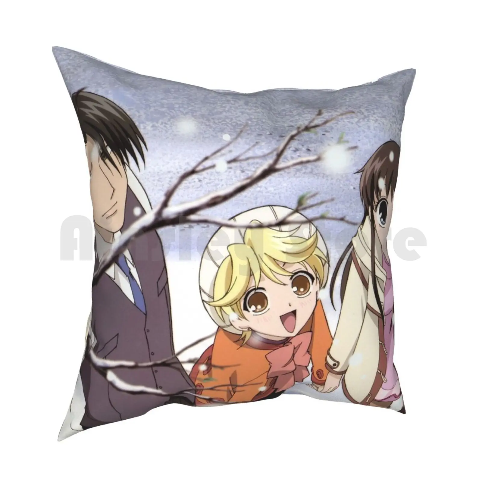 Fruits Basket Pillow Case Printed Home Soft Throw Pillow Fruits Basket Anime Shoujo Tohru Hatori Sohma Momiji Sohma Fb