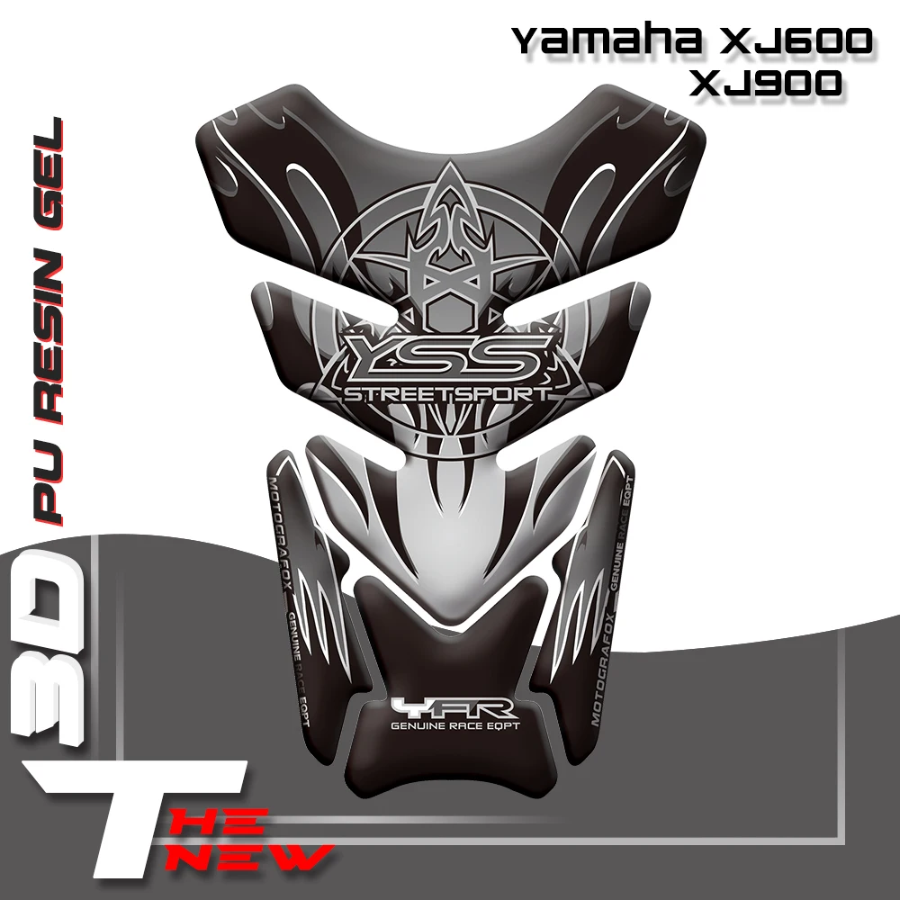 

High quality Motorcycle Stickers Fuel Tank Sticker Fishbone Protective Decals 3D Tank Pad For Yamaha XJ600 XJ900