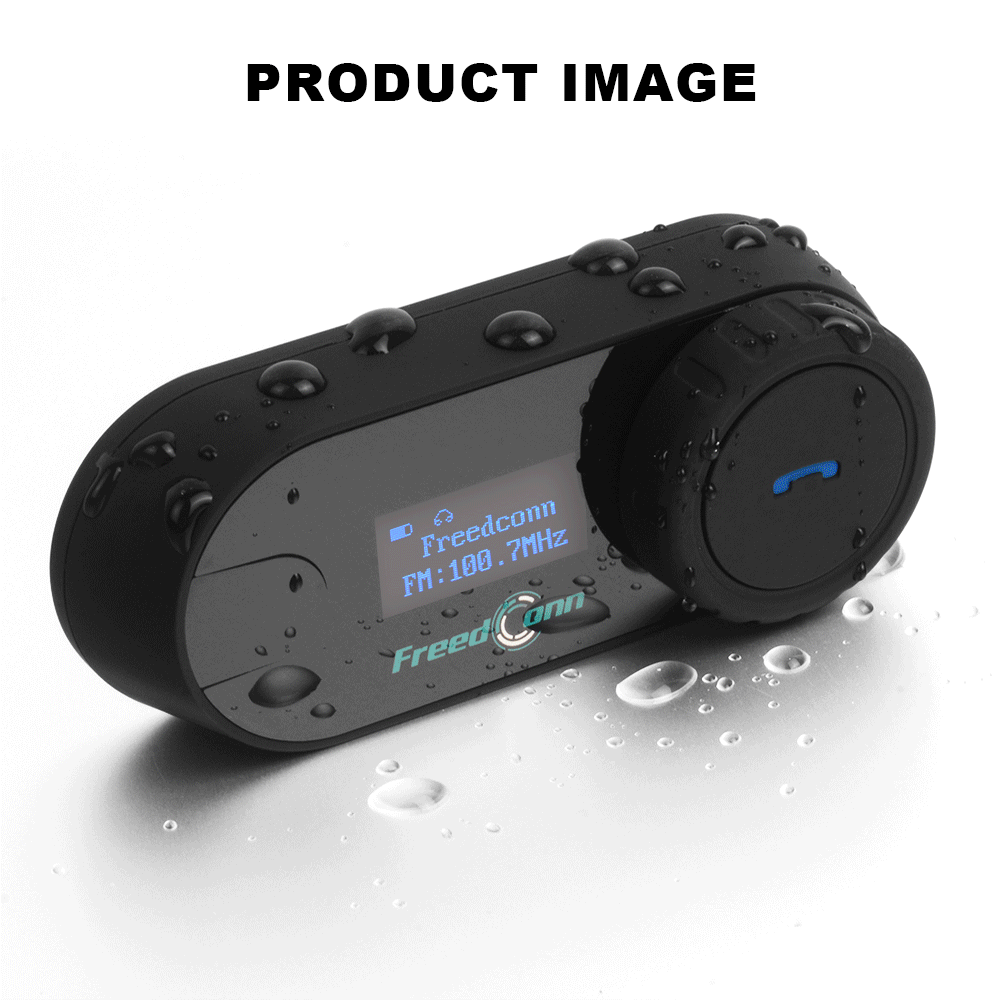 FreedConn Bluetooth Motorrad Intercom Helm Headset Drahtlose Motorrad Kopf Interphone LCD Bildschirm FM Kopfhörer – Detail 15