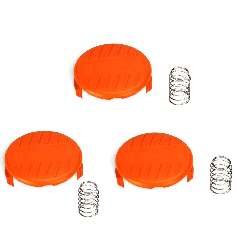 4PCS Replacement BLACK+DECKER RC-100-P Replacement Spool and Spring for AFS Trimmer Spool Cap